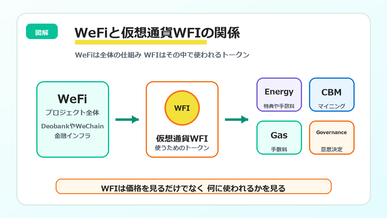 WeFiと仮想通貨WFIの関係